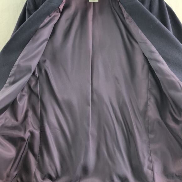 Vintage Haggar Tailored 100% Pure Wool Suit Jacket Women's 12 Deep Plum - Picture 6 of 10